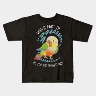 Pineapple Green-cheeked Conure Parrot Aaaa Kids T-Shirt